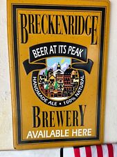 Breckenridge Brewery Handmade Ale Tin Sign Large Display picture