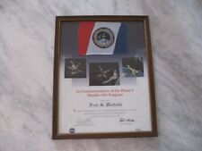 1998 NASA SPACE SHUTTLE PHASE 1 SHUTTLE-MIR PROGRAM CERTIFICATE STS91 FLOWN FLAG picture