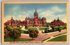 Baltimore, MD - Bird's Eye View of John Hopkins Hospital - Vintage Postcard picture
