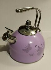 Avon Purple Peace Stove Top Teapot Kettle Speak Out Against Domestic Violence  picture