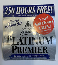 New Sealed Vintage America Online AOL Platinum Premier CD Software Version 5.0 picture