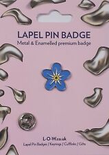 Dementia Alzheimers Forget Me Not flower enamel charity  lapel pin badge.  232 picture