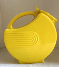 Vintage Burroughs Yellow Deco/MCM Plastic Water Pitcher picture