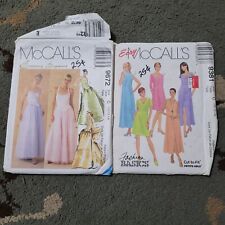 Vintage 90s McCall's Evening Elegance Prom & Day Dress Sewing Pattern 9672 9381 picture
