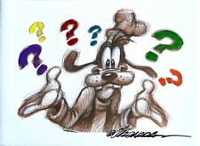 Goofy's Question - Giclée Hand Embellished & Signed - Joan Vizcarra - Canvas picture
