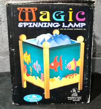 Vintage Tropical Fish World  Magic Spinning Lamp Box - 1999 picture