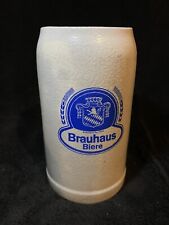 Brauhaus Biere German Beer Tanker Stein  1 L  Stoneware  Vintage picture