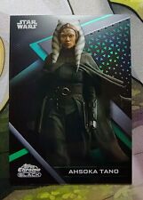 2022 Topps Star Wars Chrome Black AHSOKA TANO Green /99 Card #11 picture