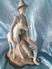 Man and Horse Statue Figurine from Spain artist signed picture