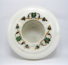 4.5 Inches Marble Ash Tray Gemstone Inlay Work Decorative Ash Tray for Office picture