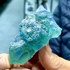 70G Rare transparent green cubic fluorite mineral crystal sample / China picture