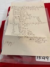 US ARMY 1849 SCHUYLKILL ARNSEL PENN 1 D0CUM. UNIFORM ISSUED PUBLIC PROPERTY 1549 picture