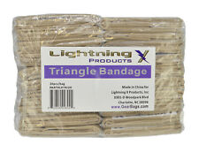 Lightning X Triangle Bandage w/ Safety Pins - Pack of 20 - Non Woven & Latex Fre picture