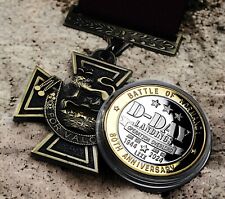 D-DAY LANDINGS 80th Anniversary Commemorative Coin and Victoria Cross Medal Set picture