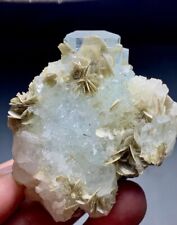 560 CTS Top Quality AQUAMARINE CRYSTAL Bunch with MICA from Pakistan picture
