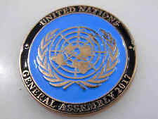 UNITED NATIONS GENERAL ASSEMBLY 2017 BRIGADIER DAVID ARTHUR GRANG CHALLENGE COIN picture
