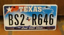 E26 - TEXAS THE LONE STAR BASE SCENIC BASE LICENSE PLATE BS2-R646 picture