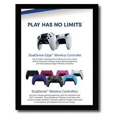 2023 PS5 DualSense Controllers Framed Print Ad/Poster Authentic Video Game Art picture