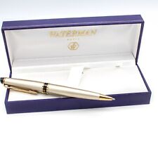 Waterman Expert  II Ballpoint Pen  Champagne & Gold In Box Made In France Mint * picture