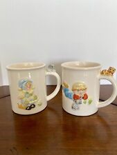 Vtg 1982 Designers Collection Little Blessings Holly Hobbie & Robby 2 Mugs picture