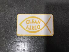 Dishwasher Magnet Clean Dirty Sign Dishes Kitchen Flip Turn  Fish,  Ichthus picture
