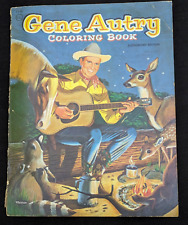 VTG GENE AUTRY COLORING BOOK 1955 WHITMAN PUB RACINE WIS. WOLFE SGROI DRAWINGS picture