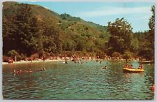 Big Sur, California Vintage Postcard, Big Sur Lodge Swimming Pool picture