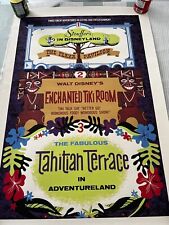 RARE Disneyland Enchanted Tiki Room, Tahitian Terrace Ride Poster 24x36 picture