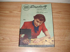 VINTAGE 1949 SEARS ROEBUCK & CO. SIMPLICITY SEWING BOOK, FAIRLOOM FABRICS picture