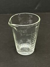 Vintage GLASCO Embossed Glass Medical Dosage Measuring Cup 1OZ/30ML Shot Glass picture