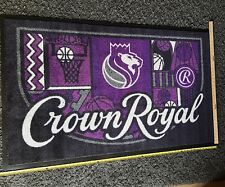 CROWN ROYAL WHISKY W/SACTOWN KINGS DECORATIVE AREA THROW RUG/ CARPETED FLOOR MAT picture