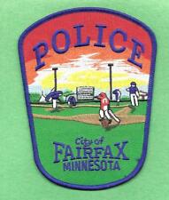 MINNESOTA-CITY OF FAIRFAX- COLORFUL- BASEBALL GAME -GREAT PATCH picture