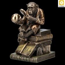 Chimpanzee Scholar - Evolution VERONESE Figurine Hand Painted Great For A Gift picture