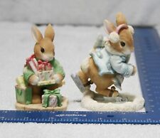 (2) My Blushing Bunnies Bunny gifts & Ice Skater 178608 386901 picture