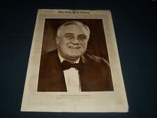 1940 NOV 10 NEW YORK TIMES PICTURE SECTION - FRANKLIN DELANO ROOSEVELT - NT 7365 picture