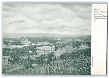 Council Bluffs Iowa IA Postcard Partial View of City from Fairmount Park c1905 picture