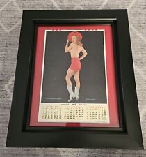 Framed MARILYN MONROE 1955 Original PIN-UP Calendar with Original Sheet. picture