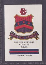 HORNSBY, BARKER COLLEGE - 90 + year old Australian Tobacco Card # 26 picture