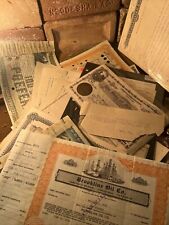 Antique Paper Items 20-25$ In Value Stocks, Bonds, Miscellaneous. picture