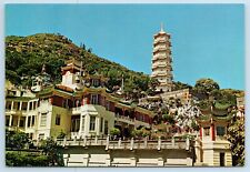 View of Tiger Balm Gardens Hong Kong China Chrome UNP Postcard picture
