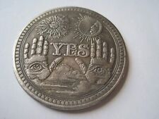 Yes No Decision Coin Silver Tone picture