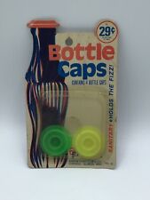 Vintage Plastic Soda Bottle Resealer Caps Lids Set of 2 picture