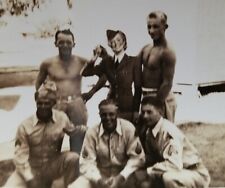 WW2 U.S. Army Soldiers Posing With Female Cut Out PHOTO ~ Military  picture