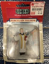 Lemax Christmas Village Town Welcome To Church  Priest Pastor Minister 2.75” picture