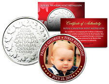 PRINCE GEORGE * First Birthday 2014 * Royal Canadian Mint Medallion Coin BABY picture
