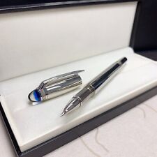 Luxury Blue Planet Series Steel Color 0.7mm nib Rollerball Pen NO BOX picture