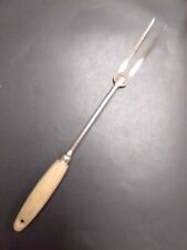 A&j USA Meat Fork Vintage Wood Handle Wooden picture