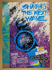 1990 Freestyle Shark Wave Surfing Watch vintage print Ad picture