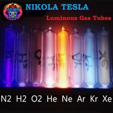 Rare Luminous Gas Sealed Tube Nobel Gases Power Sky Above Science Nikola Tesla picture