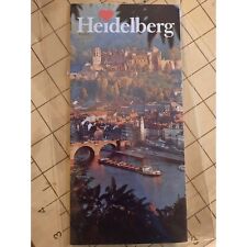 Vintage Heidelberg Germany Tourist Map picture